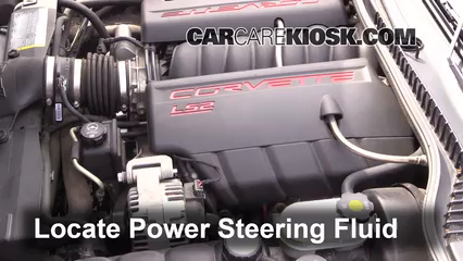 2006 Chevrolet Corvette 6.0L V8 Convertible Power Steering Fluid Add Fluid